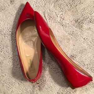 Valentino Rockstud Patent Flats sz 39